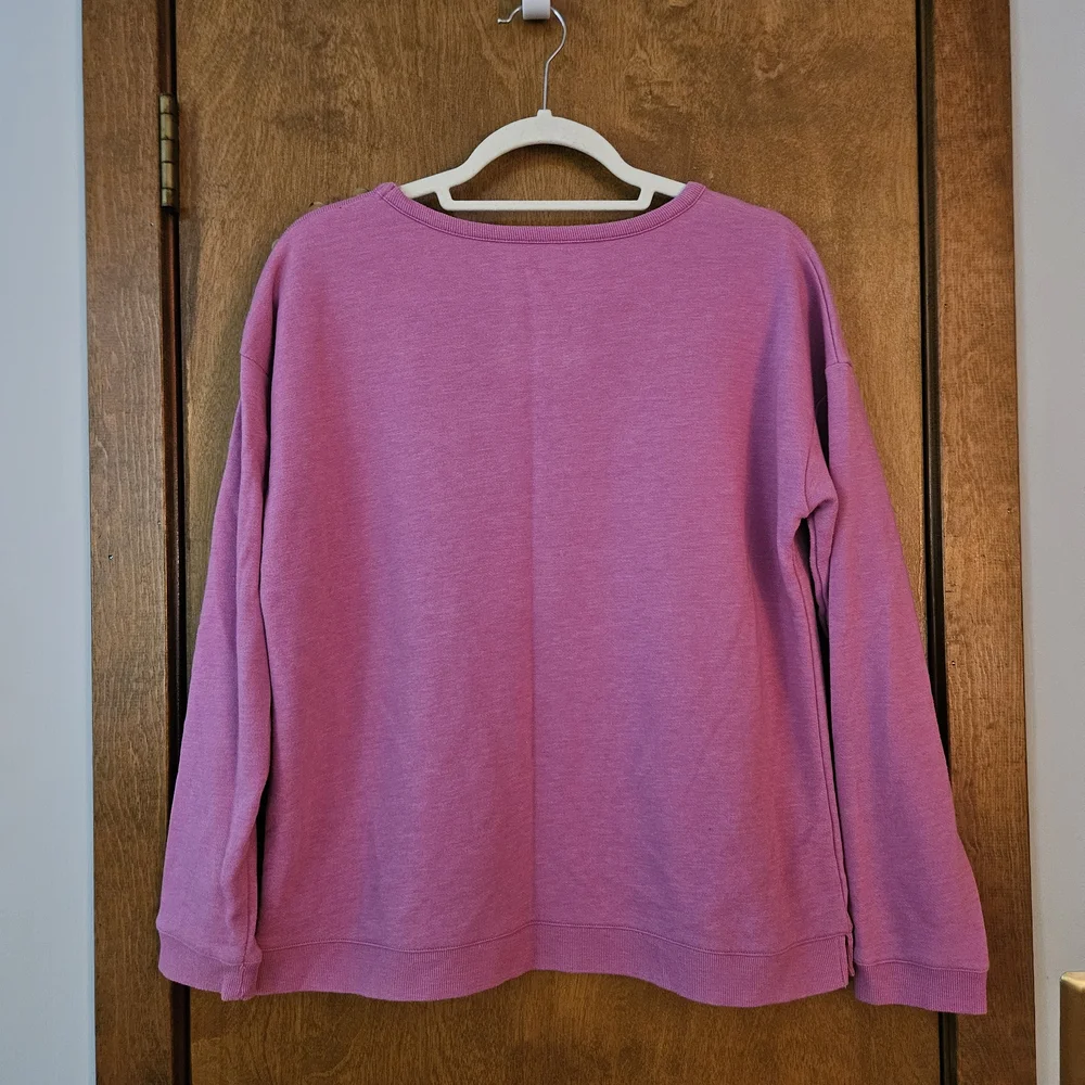 Croft & Barrow Petite Pink Sweatshirt - Picture 4 of 11